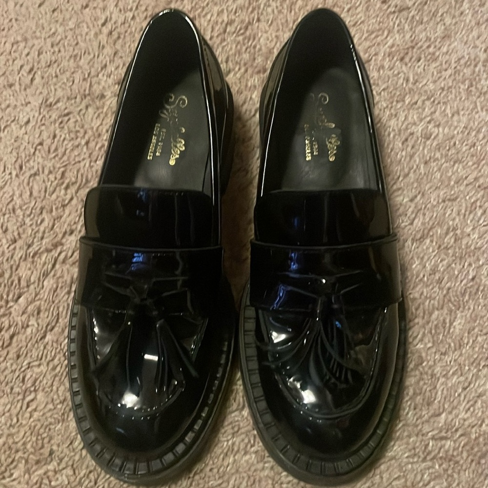 Seychelles patent leather loafers